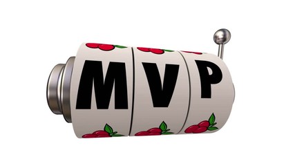 MVP Most Valuable Player Minimum Viable Product Slot Machine 3d Animation