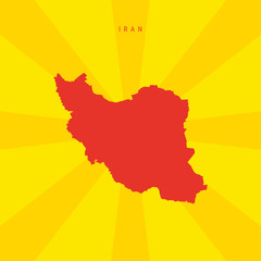 Obraz premium Iran Vector Map