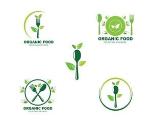vegetarian icon logo vector illustration