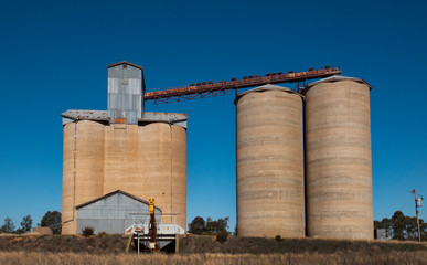 Grain silos in rural Australia © Chris Ison