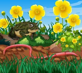 Background scene with nature theme