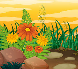Background scene with nature theme
