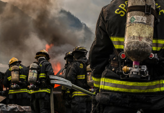 Firefighting in the mountains