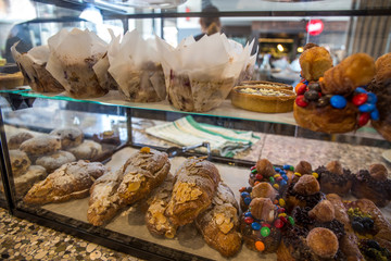 Baked goods aisle in grocery store