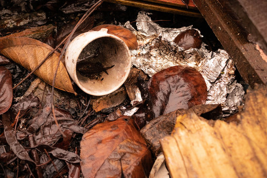 cup of abandoned coffe