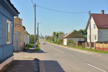 Fototapeta premium Gorynskaya street in Stolin.
