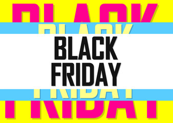 Black Friday, Sale poster design template, final offer, vector illustration