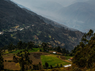 Mountainous landscapes in the Peruvian Andes