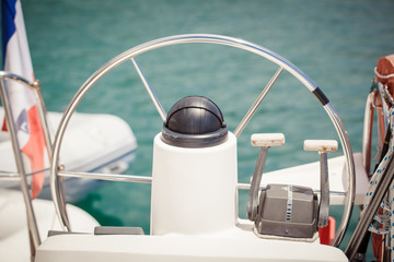 Sailboat steering wheel