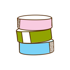 trendy flat style wristband icon vector logo in isolated on white background