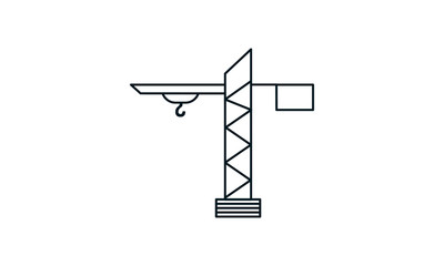 Crane icon for construction or logistics-related websites