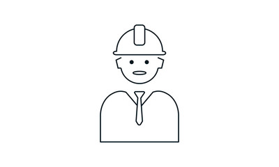 Engineer icon for technical or website applications