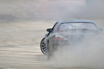 Motion Blur side view drift car 