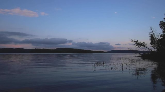 Stunning time lapse of a sunset over Lake Baptist in Ontario Canada