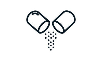 Antibiotics icon for healthcare and medical content