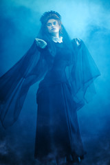 spiritualistic session at night