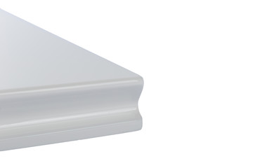 Background or concept of minimalist furniture facade for the kitchen, furniture interior on a white background.