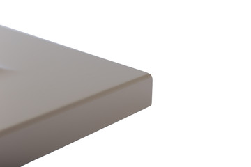 Background or concept of minimalist furniture facade for the kitchen, furniture interior on a white background.