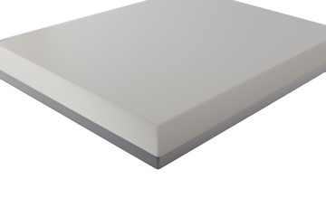 Background or concept of minimalist furniture facade for the kitchen, furniture interior on a white background.