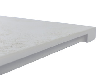 Background or concept of minimalist furniture facade for the kitchen, furniture interior on a white background.