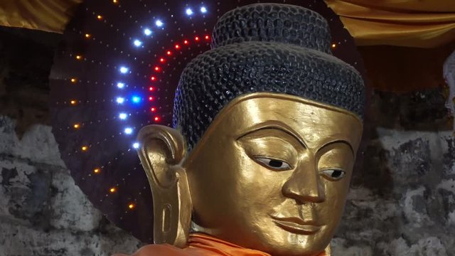 A Buddha statue in the Shite-Thaung-Tempel in Mark U, rakhine state, Myanmar