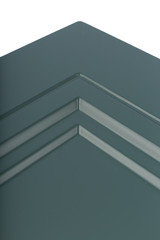 Obraz premium Background or concept of minimalist furniture facade for the kitchen, furniture interior on a white background.