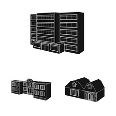 Vector design of renovation and infrastructure icon. Collection of renovation and home stock symbol for web.