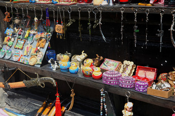 Souvenir and gift shop in old town Sheki