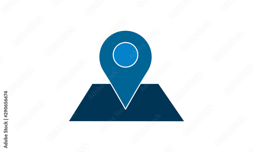Poster location icon for map-based or gps applications