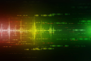 2d illustration technology background