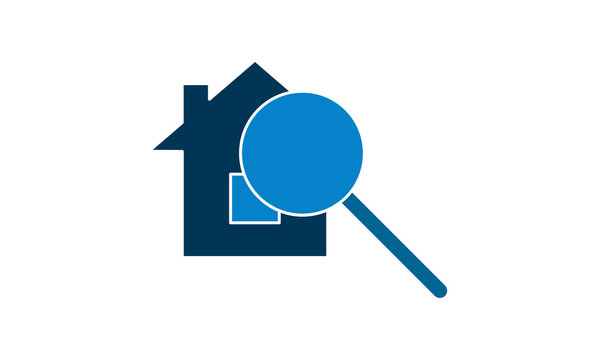 Home search icon. Real estate element. Premium quality graphic design. 