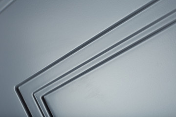 Background or concept of minimalist furniture facade for kitchen, furniture interior.