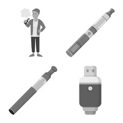 Isolated object of equipment and pipe icon. Set of equipment and taste stock vector illustration.