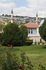 View of the Great Khan Khan-Jami Mosque in the Bakhchisarai Palace, Crimea