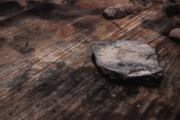 Natural stones and trees in open spaces