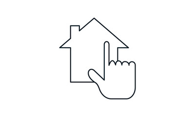 Select House icon vector, flat design best vector icon