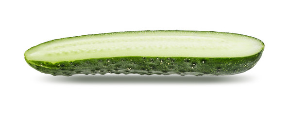 Cucumbert isolated on white background with clipping path