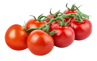 Cherry tomato isolated on white background with clipping path