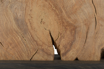 Beautiful texture of old carved stained oak.