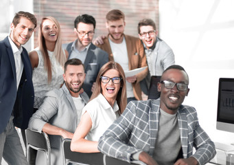 Fototapeta premium professional business team in the workplace