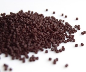 Miyuki Delica 15/0 DBS-1910 Matted Opaque Espresso. 5 grams or 10 grams. Brown delica beads 15/0. Japanese Beads size 15