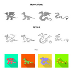 Isolated object of legend and halloween sign. Collection of legend and history stock vector illustration.