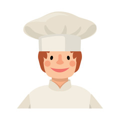 Vector illustration of baker and girl symbol. Set of baker and rack stock symbol for web.