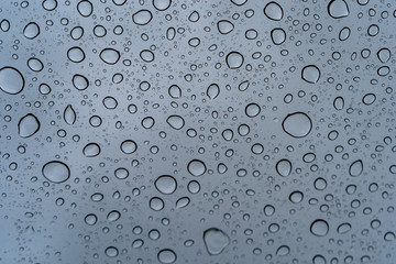 Water drops on a window
