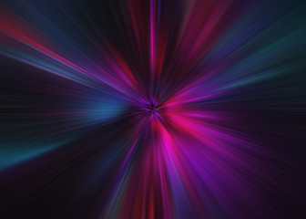 Light explosion star with glowing particles and lines. Beautiful abstract rays background.