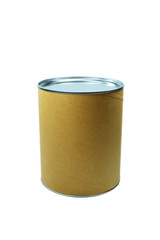 yellow can - isolated object