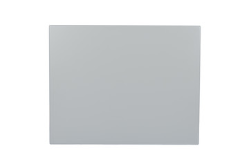 Background or concept of minimalist furniture facade for the kitchen, furniture interior on a white background.