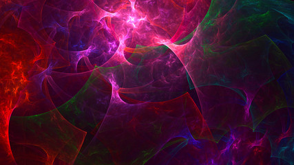3D rendering multicolored abstract fractal