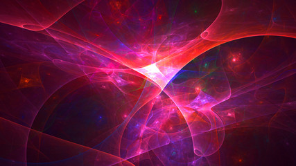 3D rendering multicolored abstract fractal