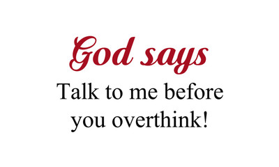 Fototapeta premium Christian faith, typography for print or use as poster, card, flyer or T shirt